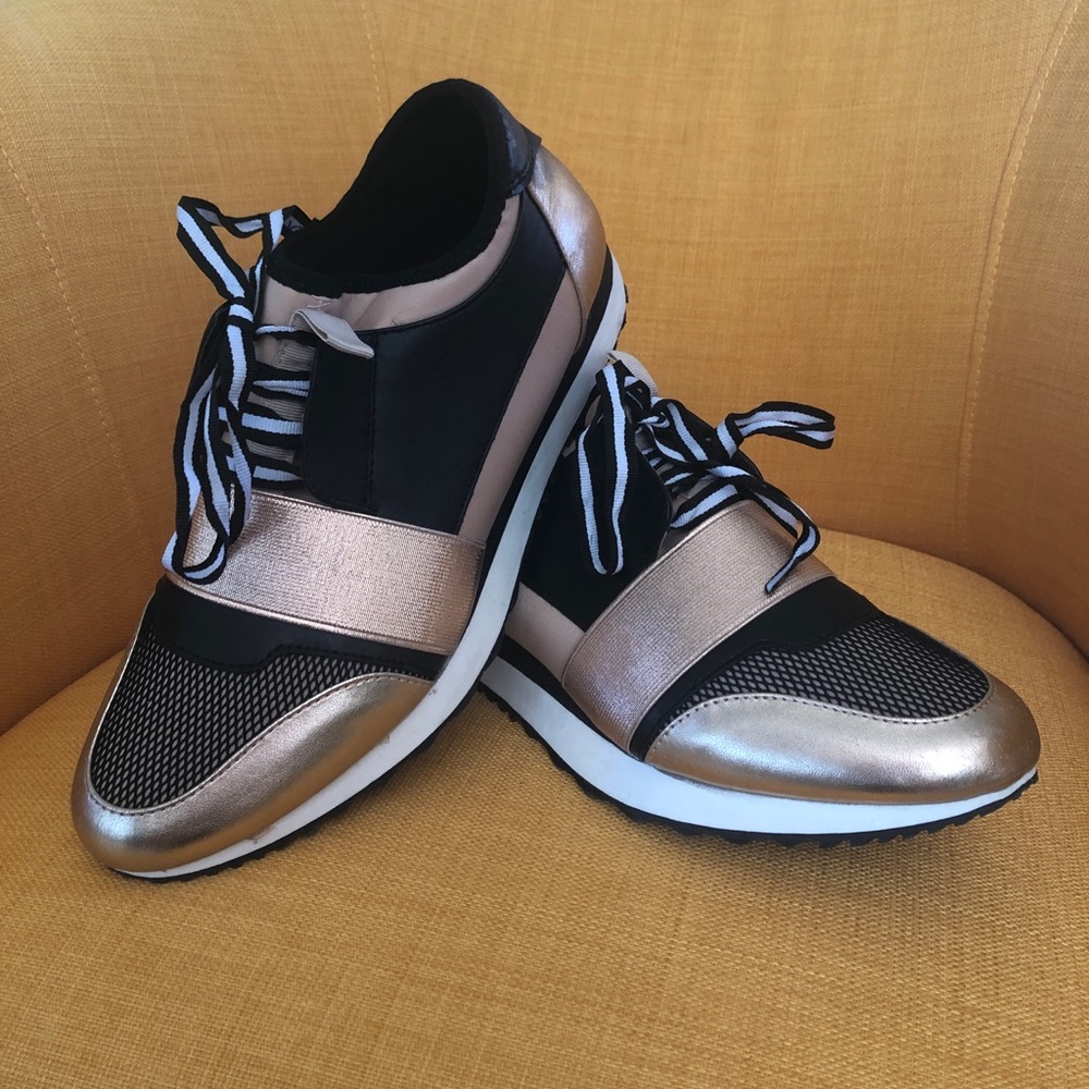 Steve Madden Kaiyo sneaker rose gold- size 8.5